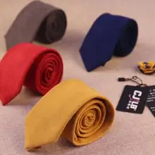 Мода узкий галстук Повседневная Корейская версия небольшой галстук 6 см Плюшевые галстук Европа и США модели Мульти-цвет