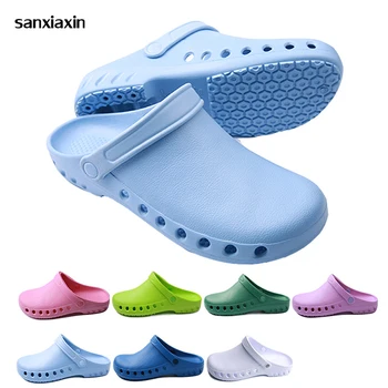 

NEW Medical Shoes Unisex Doctor Nursing Surgical Shoes Anti-Slip Dental Hospital Clog Lab Clean Room Protective Work Slippers