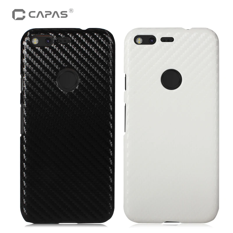 

For Google Pixel / Pixel XL Case Cover Original CAPAS Hard PC 3D Carbon Fiber Wood Pattern Phone Case for Google Pixel XL