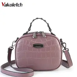 Высокое качество Pu Flap Crossbody сумки Сумка Новинка 2019 года для женщин аллигатора на плечо мода Pu сумочки с заклепками KL624