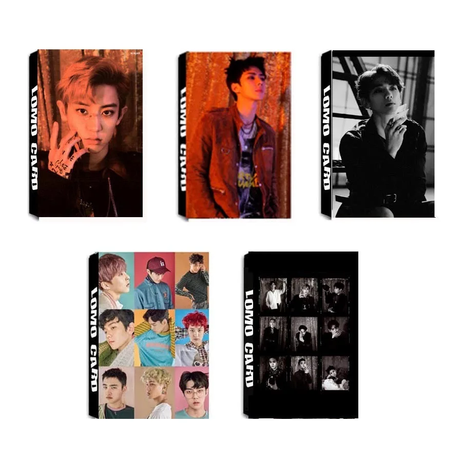 Youpop KPOP Fan EXO K M EX'ACT Точная монстра счастливый альбом ломо карты POP Новая мода