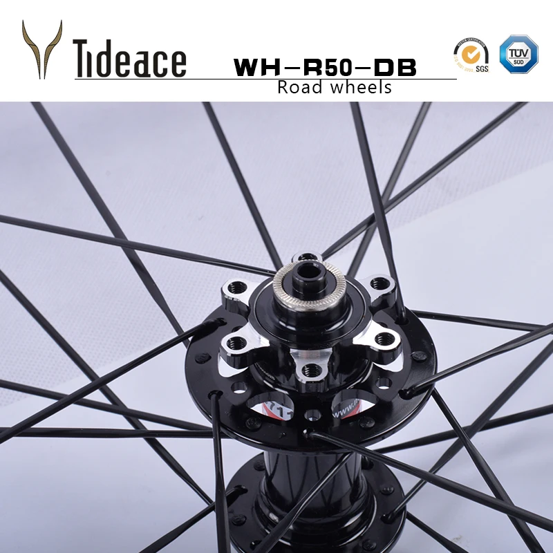 OEM Disc Brake Carbon Bicycle Wheelse 50mm Wheelset Full Carbon Clincher Wheelset 50mm 700C Road Bike Wheelset