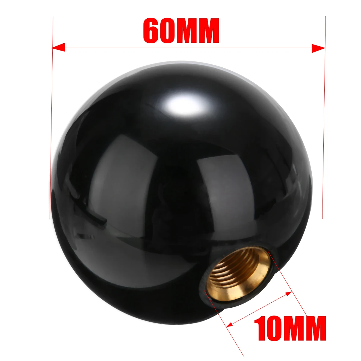 Treyues Universal Black 8 Eight Billiard Ball Car Gear Shift Knob Shifter Lever Replacement Parts