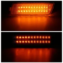 1 Par de Carro do Amortecedor Dianteiro Lado Marcador Luzes LED Indicadores de Volta sinal Para VW MK5 GTI JETTA para para o COELHO 05-09 COM LED