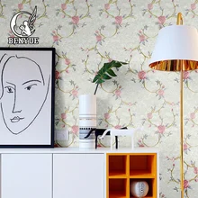 Винтажный домашний декор бесшовная вышивка обои Европейский стиль гостиная спальня настенная ткань