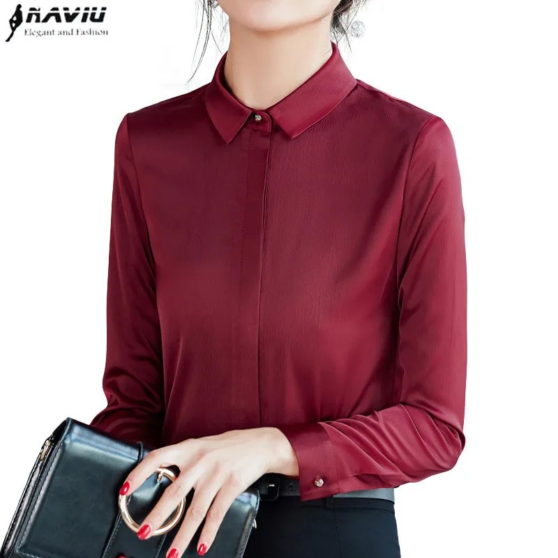 wine red shirt womens