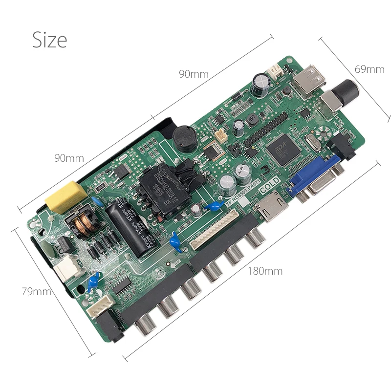 TP. RD8503.PA671 HD ЖК-светодиодный драйвер, светодиодный экран, ТВ-плата с пультом дистанционного управления, двойной AV IN power AC IN