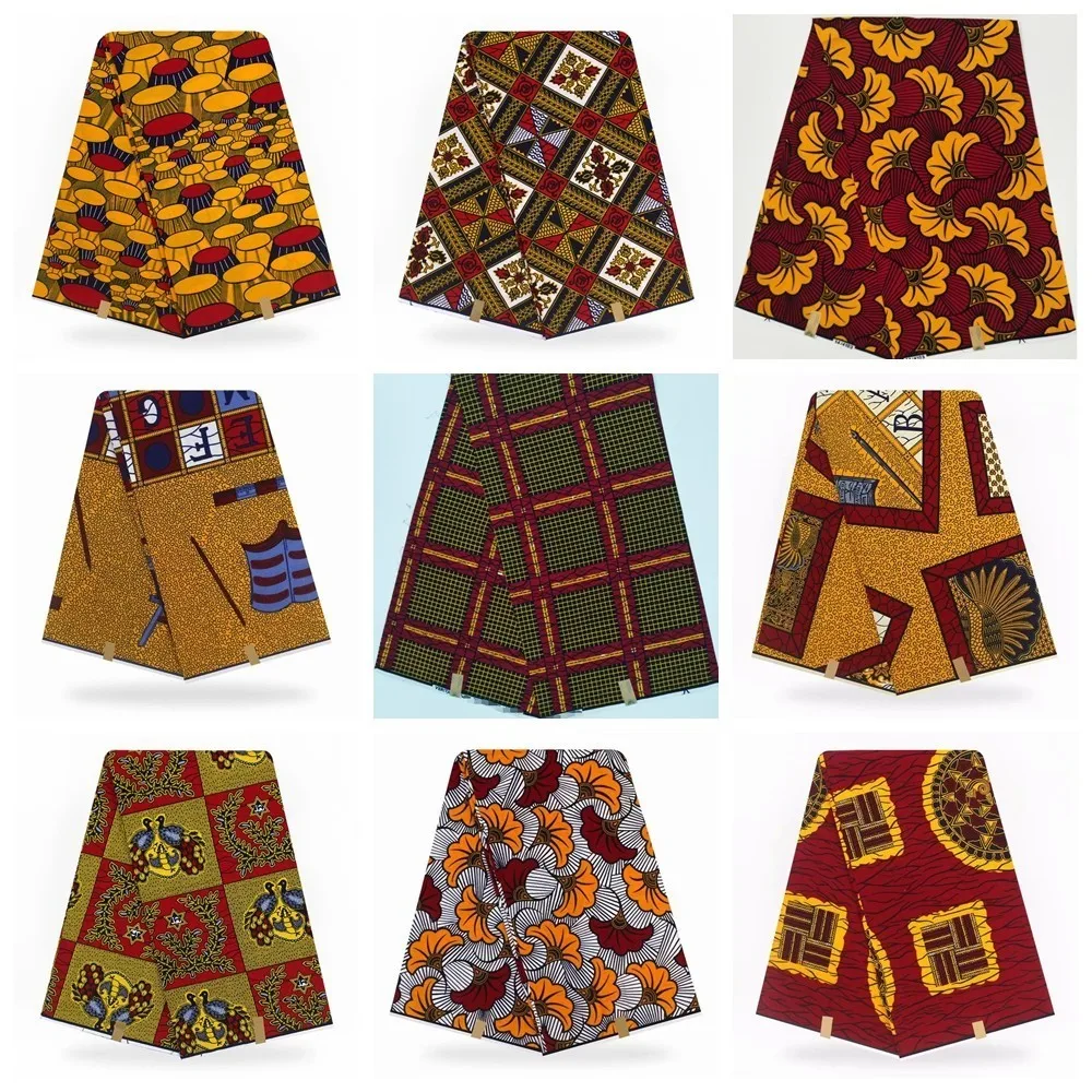 

hot Wax Veritable African Veritable Real Dutch Wax Veritable Wax Veritable For Patchwork Sewing 6Yard/lott FREE SHIPPING