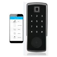 Bluetooth умная цифровая клавиатура отпечатков пальцев дверные замки с мобильным приложением ключ Пароль и Карта BL01-F