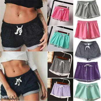 

Women Summer Hot Shorts Sports Gym Fitness Shorts Workout Skinny Elastic Waist Shorts