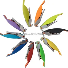 500 шт/партия многофункциональный нож из нержавеющей стали штопор попугай бутылка Красного вина и открывалка для банок