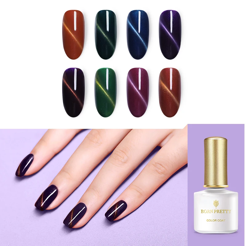 

BORN PRETTY 3D Cat Eyes UV Gel Polish 6ml Glitter Shimmer Soak Off UV Gel Varnish Nail Art Gel Manicure Tools