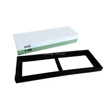 400 1500 grütze Doppelseitige Grob-und Feine Messerschärfer Wetzstein Schärfen Stein Oilstone DMD1512