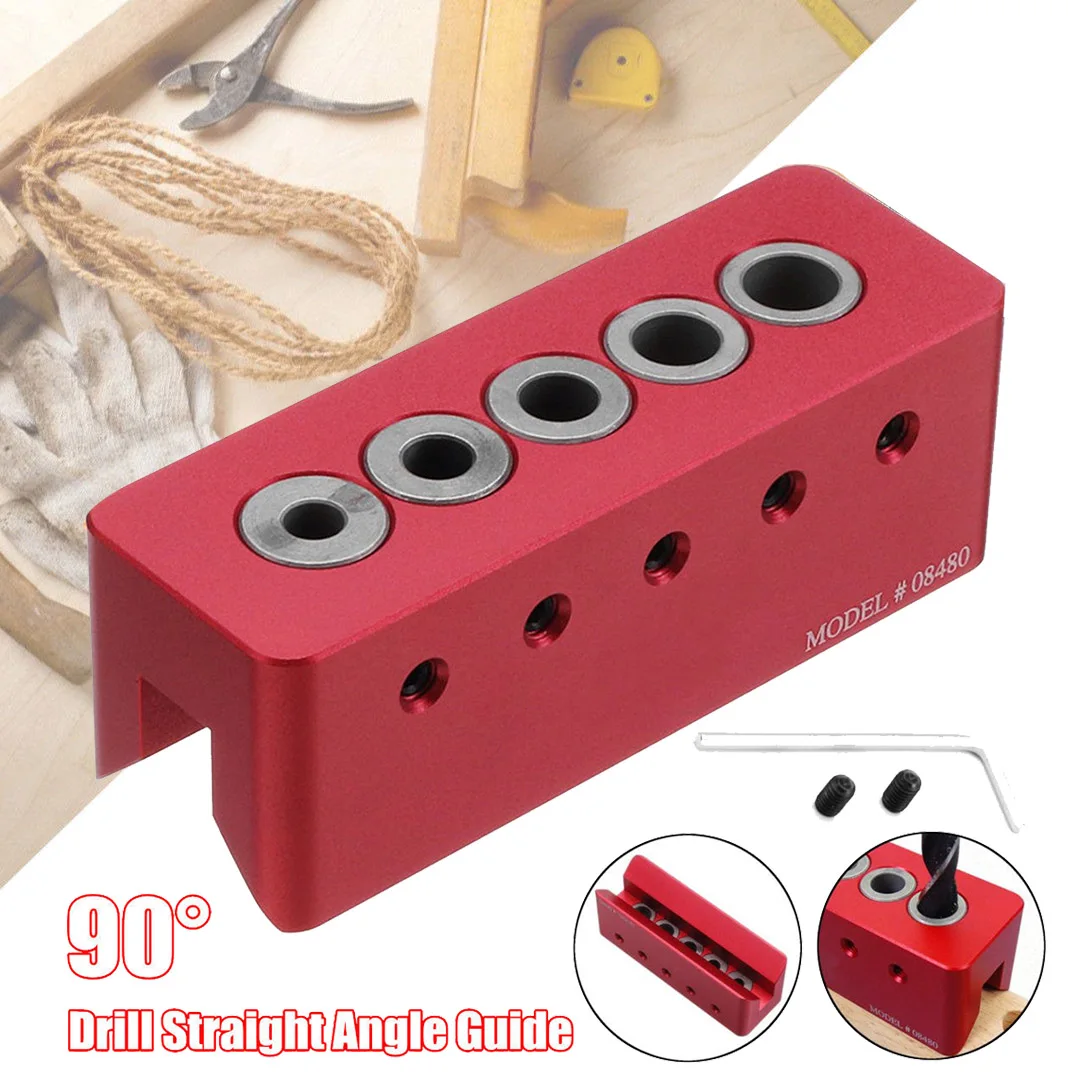 

Doweling Jig Woodworking Tool 90 degree Drill Straight Angle Guide Bit 6/7/8/9/10mm
