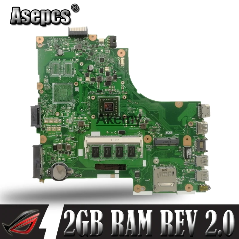 X450EA With AMD CPU 2GB RAM Mainboard REV 2.0 For Asus X450E X450EP X452EA X452E A452E Laptop Motherboard 100% Tested | Компьютеры и