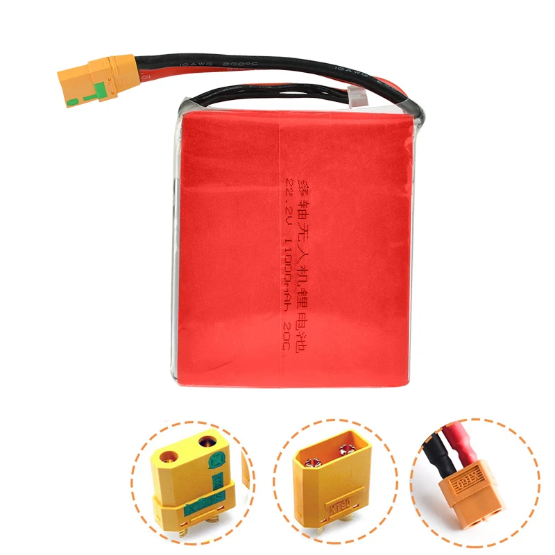 

6S 22.2V 11000mah 20C Special Lipo Battery for Rc Model Aircraft Plant Protection Machine Rc Quadcopter Airplane Drone