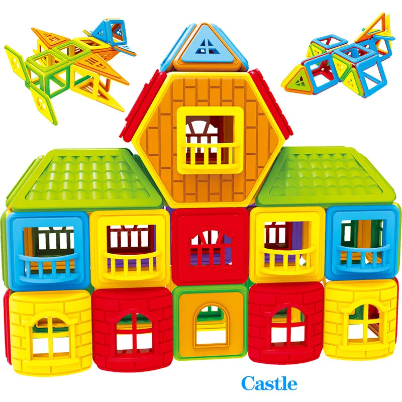 299 шт. магнитные блоки магнитные дизайнерские строительные игрушки набор Магнитные Развивающие игрушки для детей Рождественский подарок