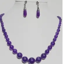 Натуральные Бусы натуральный Jewellery Новые оригинальные 6-14 мм Gem Цепочки и ожерелья Серьги Fine Кварц 925 Серебряные часы Крылья Женщины королева