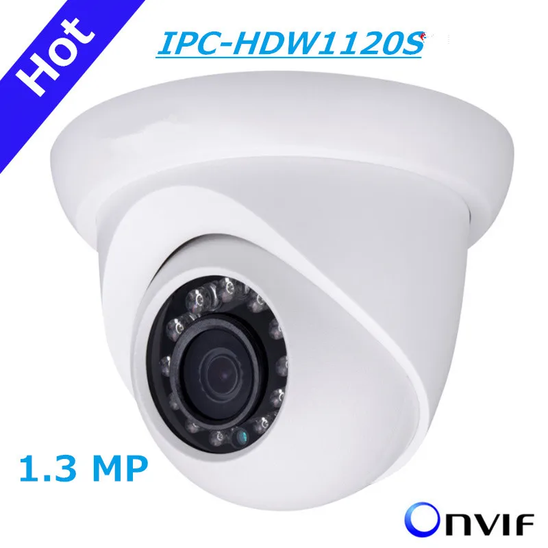 

DH IP Camera 1.3MP HD Network Small IR Eyeball Camera IPC-HDW1120S IP67 Support POE and Onvif English version Free shipping