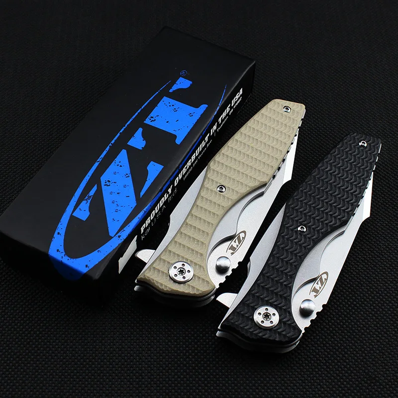 High Quality ZT0393 58HRC 9CR14MOV blade G10+Steel handle folding knife hunting camping knife outdoor tool tactical EDC tool High Quality ZT0393 58HRC 9CR14MOV blade G10+Steel handle folding knife hunting camping knife outdoor tool tactical EDC tool