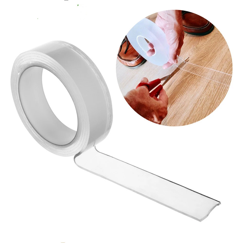 Geen Residu Sticky Grip Gel Transparante Tape Nano Antislip Thuis Sticker Muur Plakband|Tape| -