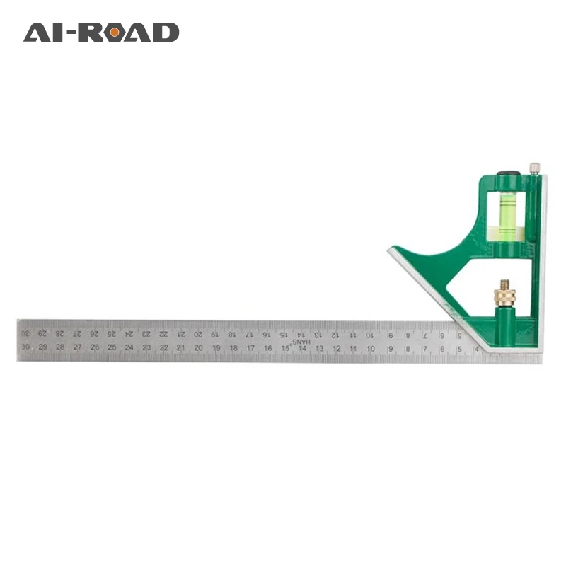 

300MM professional carpenter tools Combination Square Ruler Stainless Steel protractor Multi-function Measuring Tool