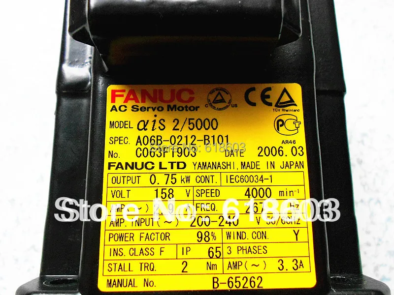 FANUC AC Серводвигатель A06B-0212-B101