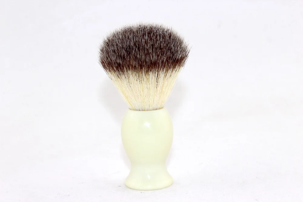 

FS-#SYC20-IV51, Synthetic Fiber/Nylon hair Shaving Brush with Faux Ivory Handle, Knot 20mm+FREE STAND+FREE SHIPPING