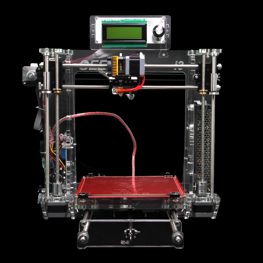 Newest Geeetech Prusa i3 3D Printer Transparent Acrylic Frame Impressora DIY Kit Machine 5 Materials Support