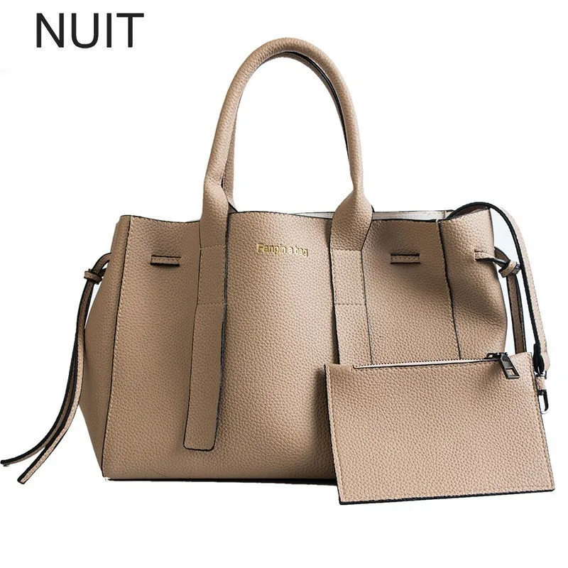 

Brand Women Casual Tote Bag Famous Designer Female Solid Leather Shoulder Bags Women Purses And Handbags Large Messenger Bag