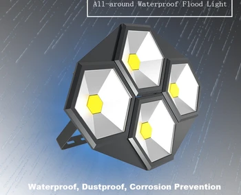 

[Seven Neon]2018 Hexagon shape adjustable bracket 50-350W led flood light outdoor waterproof landscape lighting Tower Chandelier