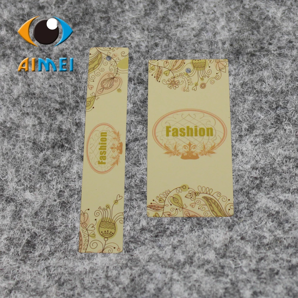 

Free Design & Free Shipping 500pcs/lot customized paper hang tag/clothing swing tag/labels/garment/bag printed tagsGT011