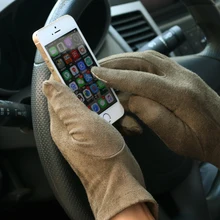 Емкостные сенсорные перчатки мобильный сенсорный экран для телефона Мужчины Весна Осень Нескользящие перчатки для вождения