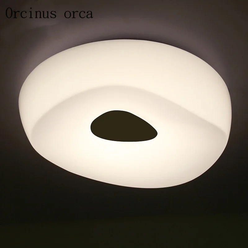 

Nordic modern minimalist wave shaped ceiling lamp living room bedroom creative white LED ceiling lamp free shipping