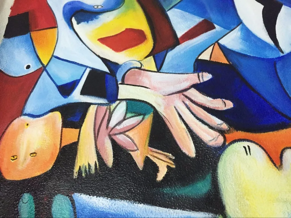 100 Handgemalte Textur Leder Mappen Standplatz Haut Abdeckung Olgemalde Auf Leinwand Beruhmte Kunstler Picasso Abstrakte Malerei Guernica Kunst Bild Dekoration Malerei Decorative Painting Oil Paintingpaintings On Canvas Aliexpress