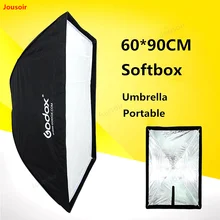 Godox зонтик с софтбоксом 60*90 см кабель для съемной вспышки для камеры Универсальный Портативный двойного назначения фотографический отражатель с диффузором CD50 T11
