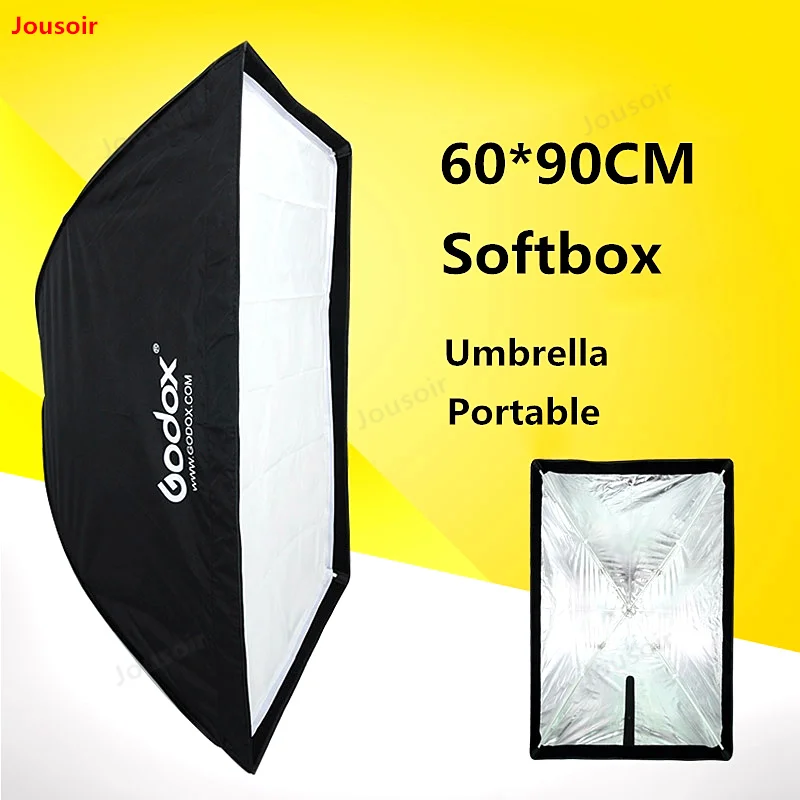 Godox Umbrella long Softbox 60*90cm on-camera Flash Universal Portable dual-use photographic with Diffuser CD50 T11 | Электроника