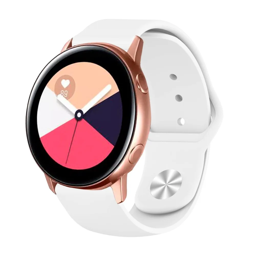 18 мм 20 мм 22 мм силиконовый ремешок для huawei/Withings/samsung Galaxy/gear s3/Amazfit Bip Смарт-часы замена Широкие ремешки