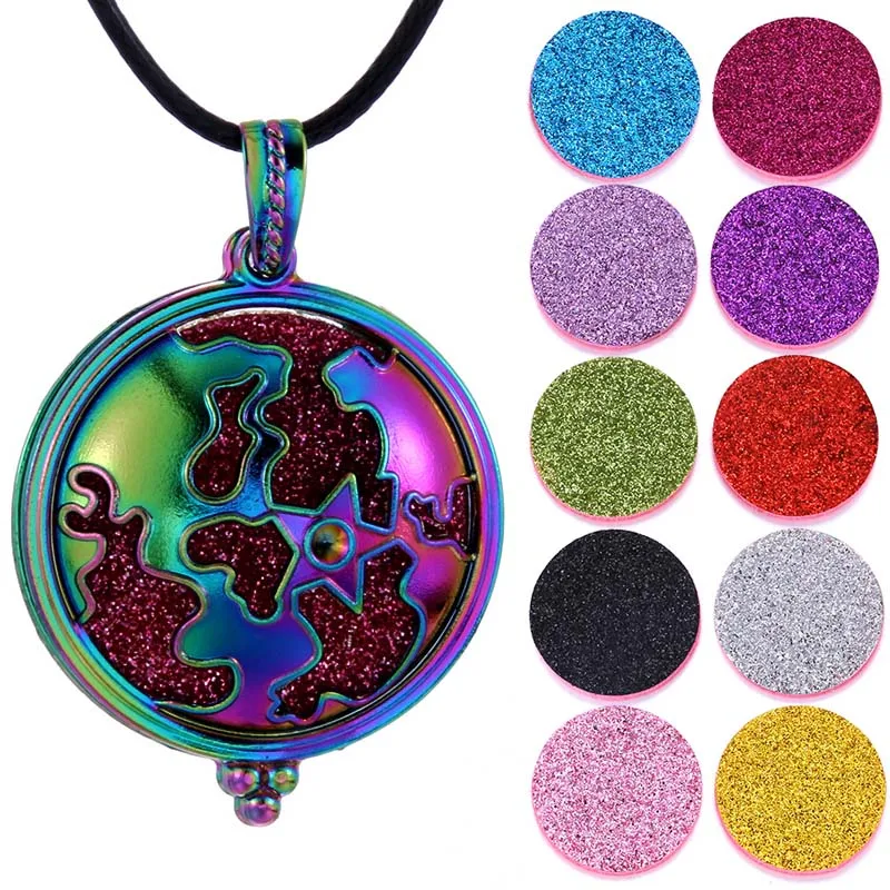 

Colored stars map Aromatherapy Necklace Vintage Silver Flower Butterfly Essential Oil Diffuser Necklace Perfume Lockets Pendants