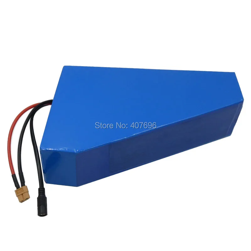 Flash Deal 60V 17.4AH triangle battery 60V 17AH electric bike lithium battery use NCR18650PF 2900mah cell 30A BMS with free bag 2A Charger 6