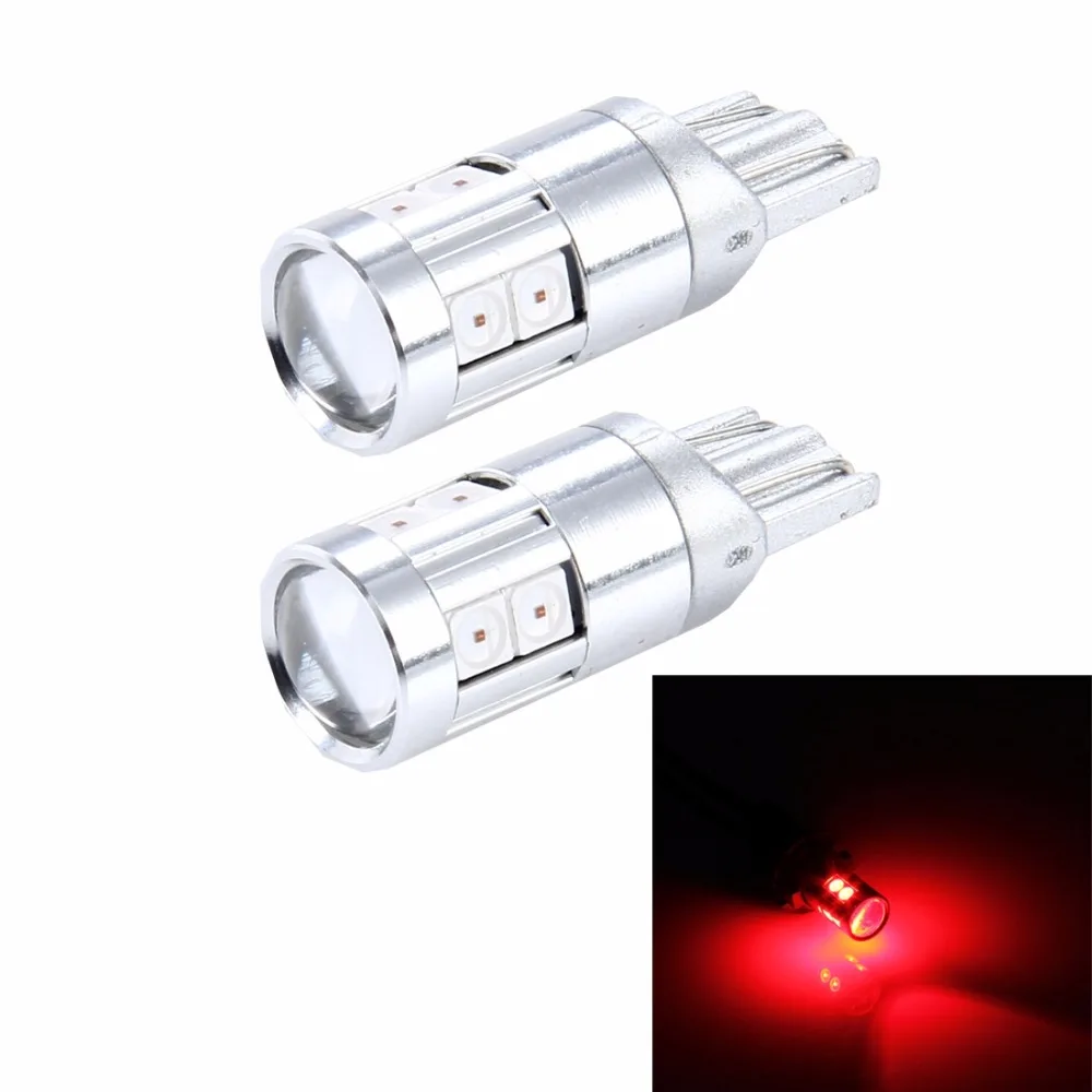 2x W5W T10 Светодиодные лампы супер яркие 9 светодиодов 3030 SMD 194 168 12 в 6000K белый желтый