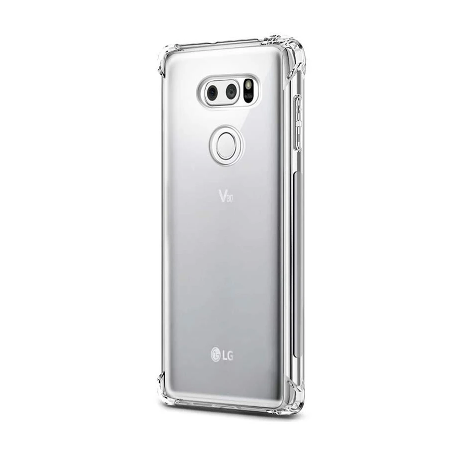 

For LG V20 V30 V40 G7 thinq Fit G6 K4 K8 K10 K11 2017 2018 Crystal Clear Air Cushion Shockproof Slim Case Silicone Gel Cover