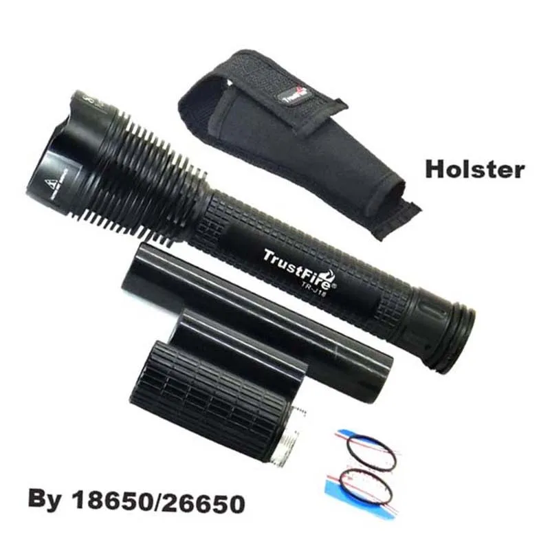  18650 Flashlight TrustFire J18 lanterna 7 Led Torches High Power * XML T6 8000Lm Waterproof Extende - 32867710234