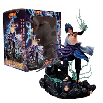 

Anime Naruto Shippuden GK Uchiha Sasuke Amaterasu raisetsu Kakashi WSD Collectible Model PVC Action Figure Collection Toys 27cm