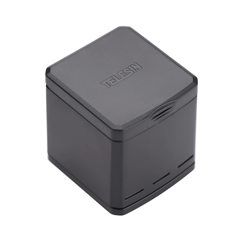 TELESIN 3 слота светодиодный зарядное устройство коробка для хранения+ 3 аккумулятора+ кабель type C для GoPro Hero 5 6 7 аксессуары для камеры