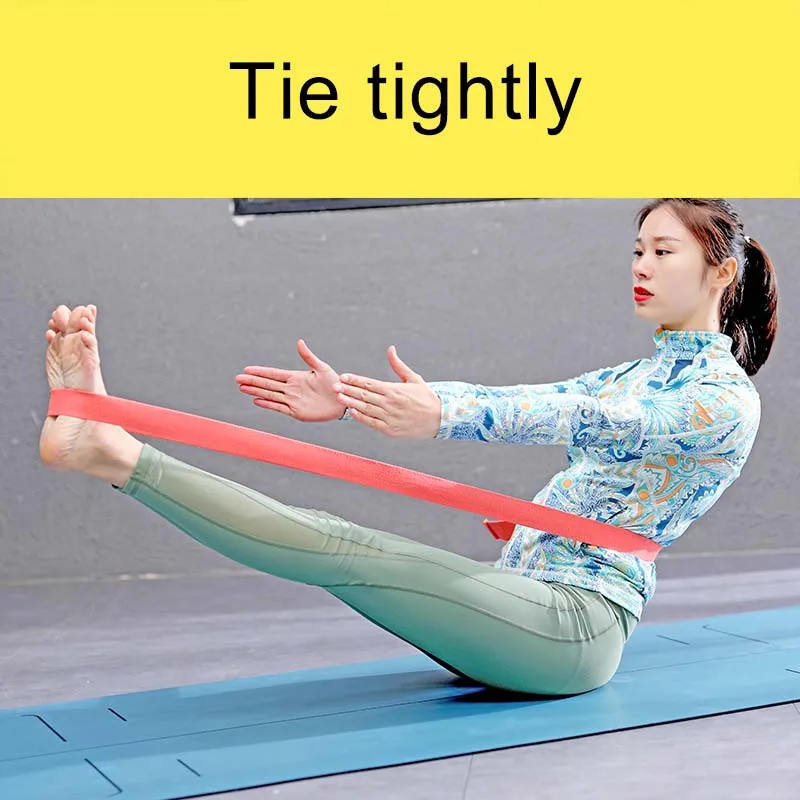 Cotton yoga strap with D-ring