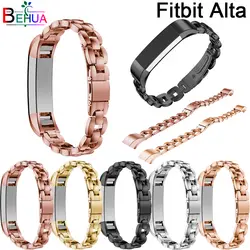 Высокое качество Повседневная ремешок Замена для Fitbit Alta браслет группа Сталь ремешки для Fitbit Alta HR Смарт часы ремешок