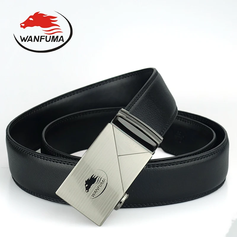 

men belt leather belt for men high quality genuine leather with automatic buckle for jeans brand designer belt promotion ZD4017