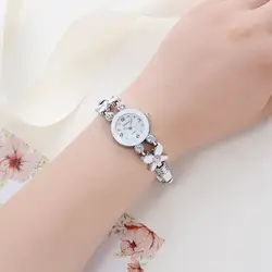 Модные женские для женщин Девушка элегантное платье нержавеющая сталь ремень горный хрусталь подарки кварцевые наручные часы 2019 relojes