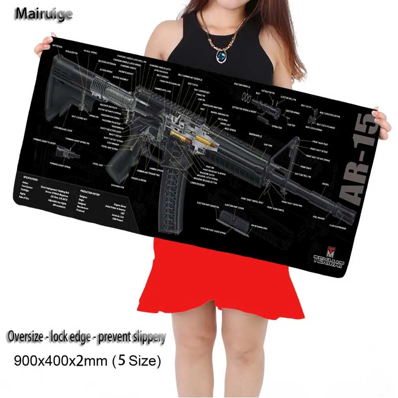 Mairuige Simple Design Speed Gun parts Game Black MousePads Computer